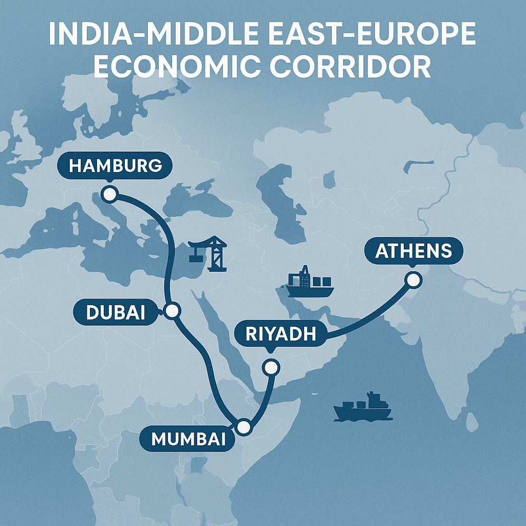 India‑Middle East‑Europe Economic Corridor (IMEC) — Visual Explainer by Syed S. Zaman